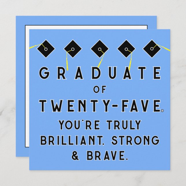 Carte Classe de diplôme créatif de 2025 (Devant / Derrière)
