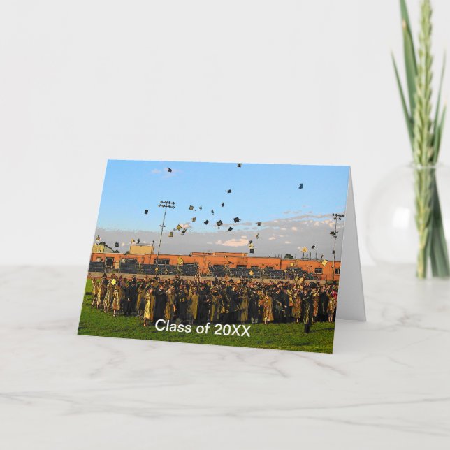 Carte Classe de fin d'études de 20XX sur le terrain (Devant)