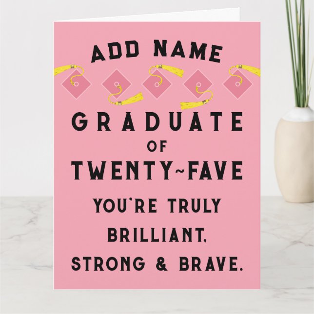 Carte Classe de graduation personnalisée de 2025 (Devant)