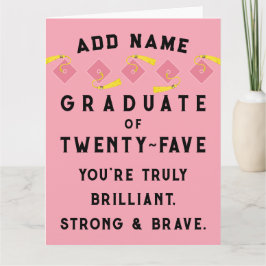 Carte Classe de graduation personnalisée de 2025