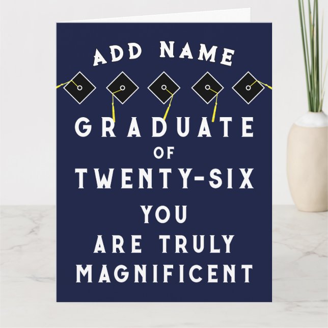 Carte Classe de graduation personnalisée de 2025 (Devant)