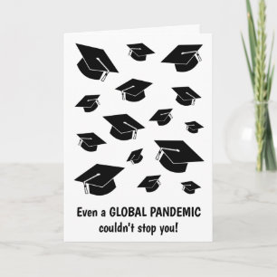 Carte Classe drôle de 2023 Pandemic Graduation