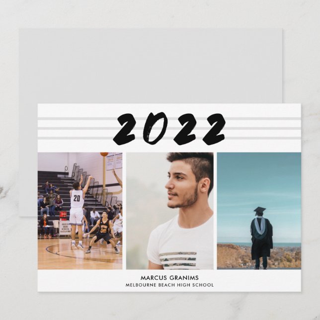 Carte Classe Garçon moderne de 2022 Lycée photo (Devant / Derrière)