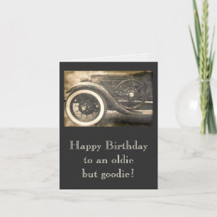 Carte Classic Antique Car Anniversaire Note Card