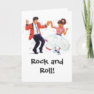Carte Classic Rock et Roll Jive Dancing