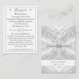 Carte classique catholique Monogramme Détails