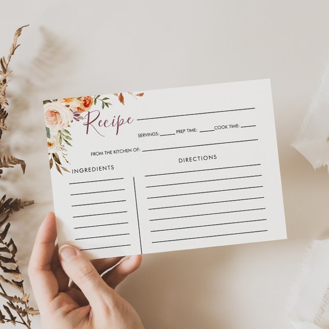 Carte classique Chic Boho Floral Fête des mariées  (Créateur téléchargé)