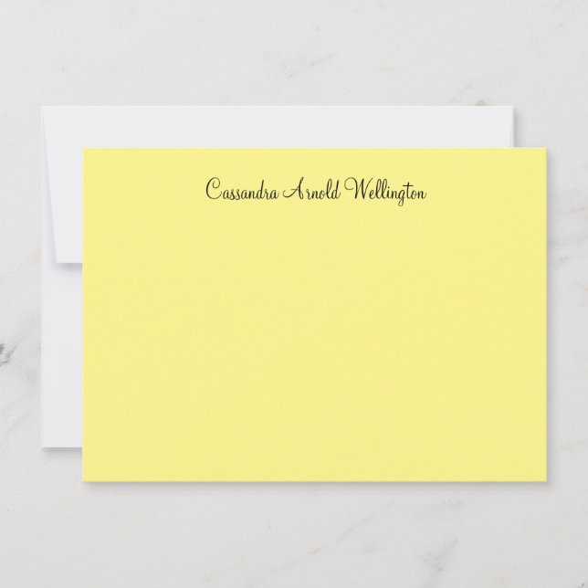 Carte classique citron plat personnalisée (Devant)