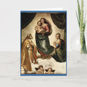 Carte Classique de Raphael "Vierge Sixtine" (vers 1513)