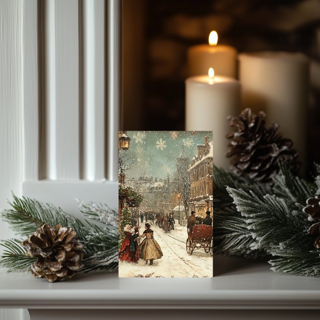 Carte Classique d'hiver vintage de Londres (Créateur téléchargé)