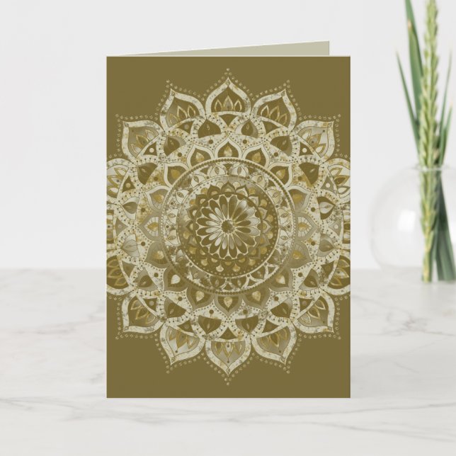 Carte Classique Mandala Inde Style 4 (Devant)