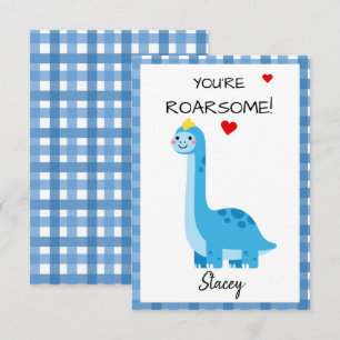 Carte Classroom Saint-Valentin Dinosaure Tu es génial !