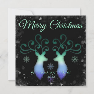 Carte Classy Deer, Le G en LGBTQ, Fierté, Noël