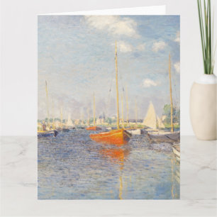 Carte Claude Monet. Bateaux rouges, Argenteuil