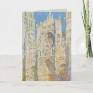 Carte Claude Monet Cathédrale de Rouen Portail Lumière d