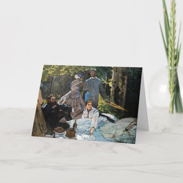 Carte Claude Monet - Déjeuner sur l'herbe, panneau droit (Devant)
