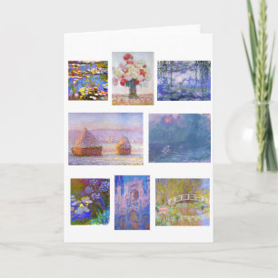 Carte Claude Monet, Peintures d'art, Impressionnisme