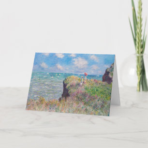 Carte Claude Monet - Promenade Cliff à Pourville