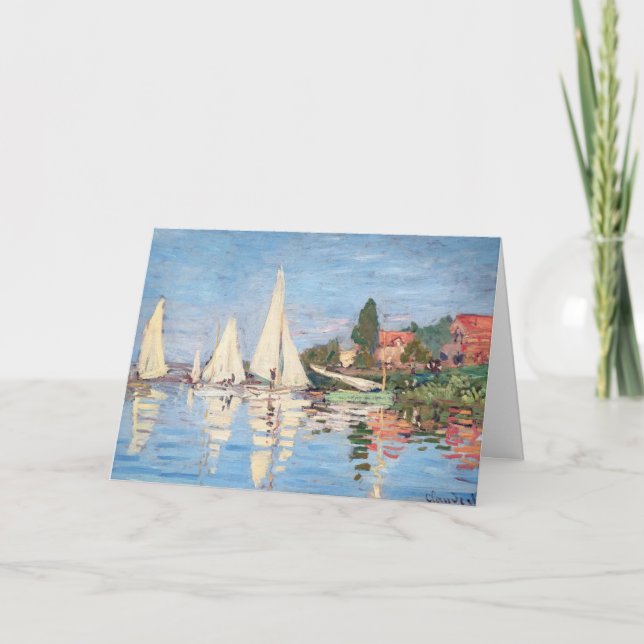 Carte Claude Monet - Regattas à Argenteuil (Devant)