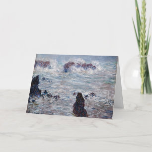 Carte Claude Monet - Tempête au large de la côte Belle-Î