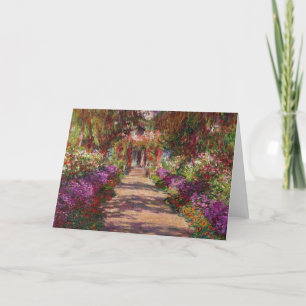 Carte Claude Monet   une voie dans le jardin de Monet