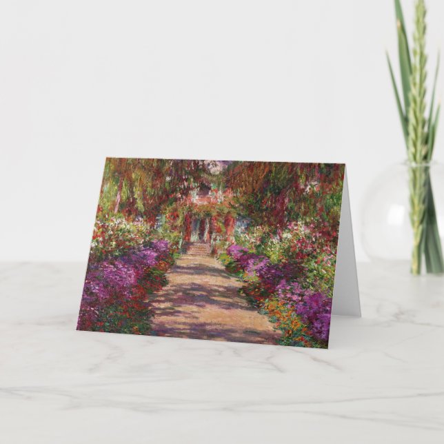 Carte Claude Monet | une voie dans le jardin de Monet (Devant)
