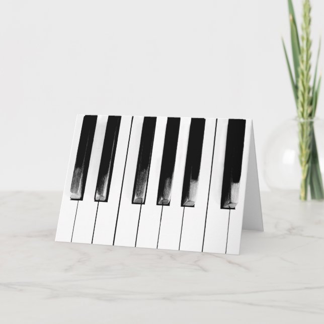 Carte Clavier des touches de piano antiques (Devant)