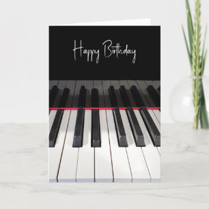 Carte Clavier Piano Anniversaire
