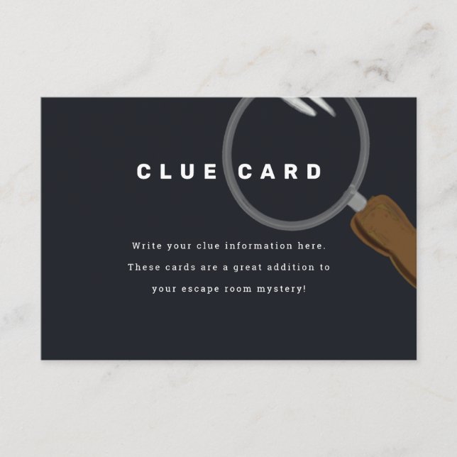 Carte Clé Escape Room Party (Devant)