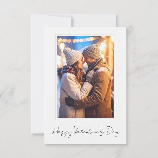Carte Clean & Simple Happy Valentine’s Day Flat Card (Devant)