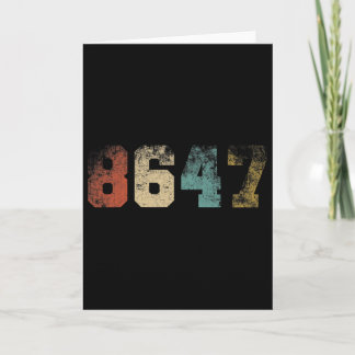 Carte Clic Style Vintage 80s 86 47 4 Juillet Grunge Non