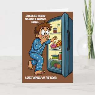 Carte Cliché du goûter de minuit Je me suis tiré une bal