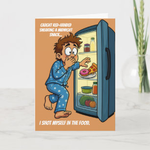 Carte Cliché du goûter de minuit Je me suis tiré une bal