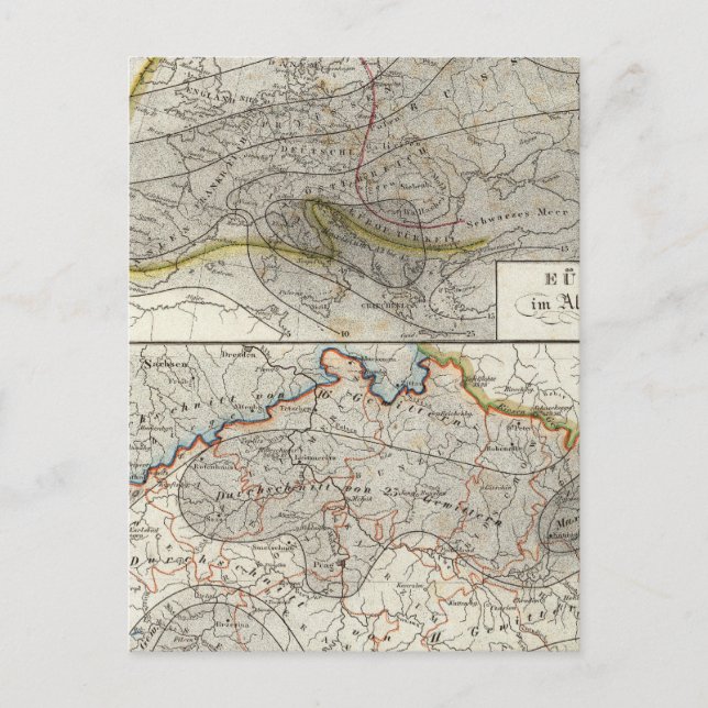 Carte climatique de l'Europe (Devant)