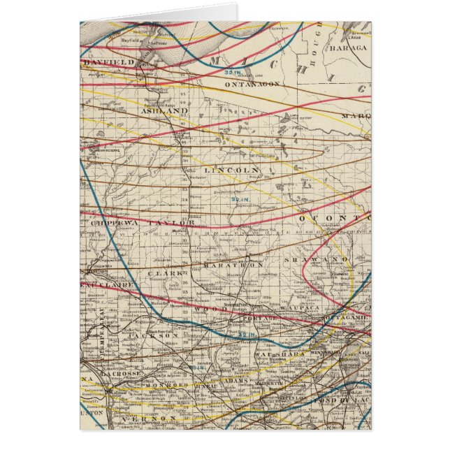 Carte climatologique du Wisconsin (Devant)