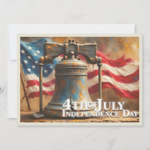 Carte Cloche de la Liberté pour la célébration du 4 juil