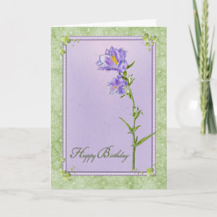 Carte Clochettes d'anniversaire dans le cadre