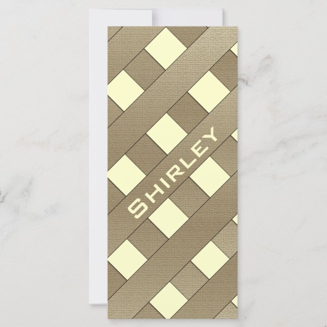 Carte Clôture du treillis par Shirley Taylor (Devant)