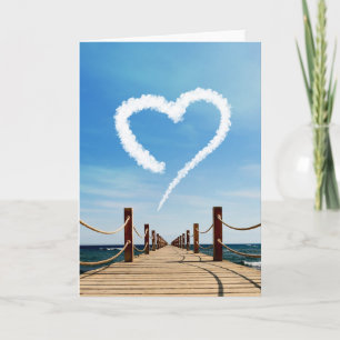 Carte Cloud en forme de coeur sans fin