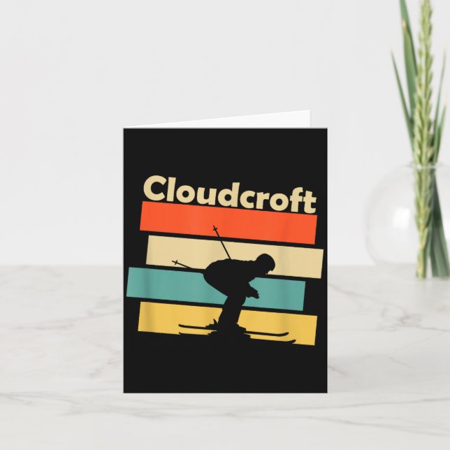 Carte Clouroft New Mexico Retro Ski  (Devant)