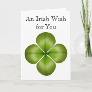 Carte Clover de Irish Wish for You