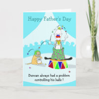 Clown Fête des pères heureuse,