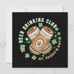 Carte Club de buveurs de bière St. Paddy's Day