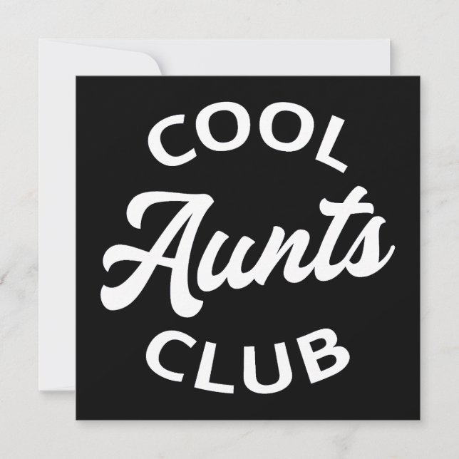 Carte Club des Aunts cool I (Devant)