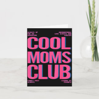 Carte Club des mamans rétro cool joyeuse fête des mères 