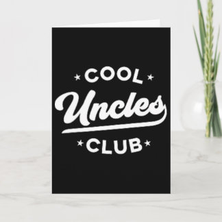 Carte Club des Oncles Cool Mens Rétro Meilleur Oncle Eve