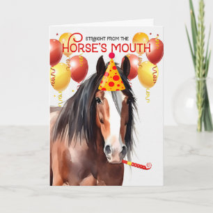 Carte Clydesdale Draft Horse drôle Anniversaire