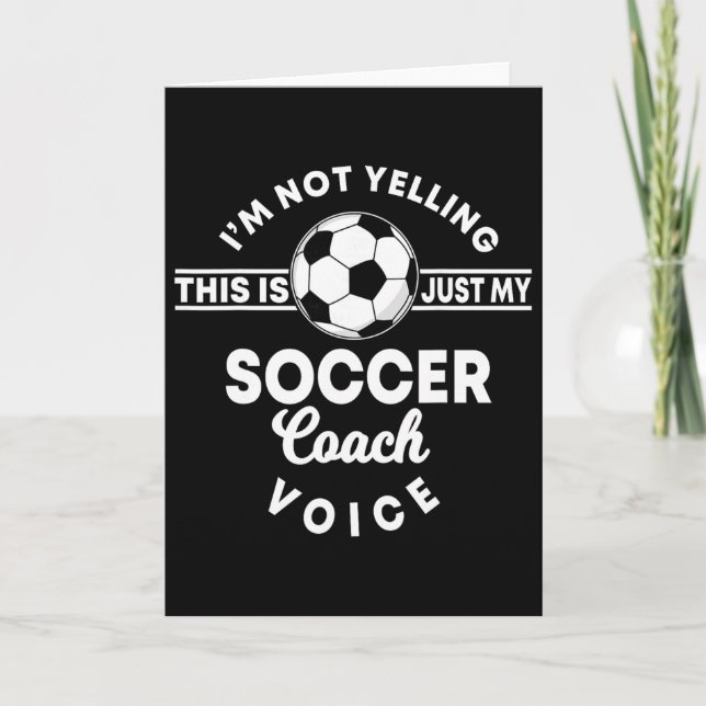 Carte Coach de football Coach Maman Papa Voix  (Devant)