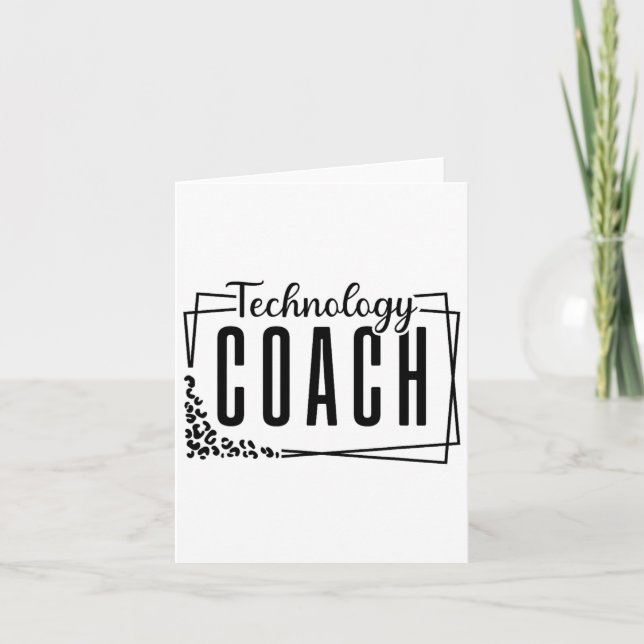 Carte Coach en technologie pédagogique Design Cool pour  (Devant)
