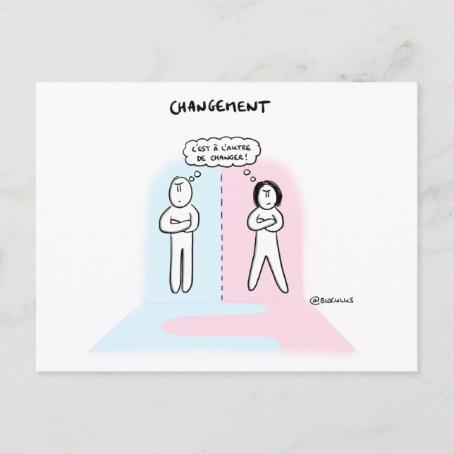 Carte coaching "Changement, qui fera le 1er pas ?" (Devant)